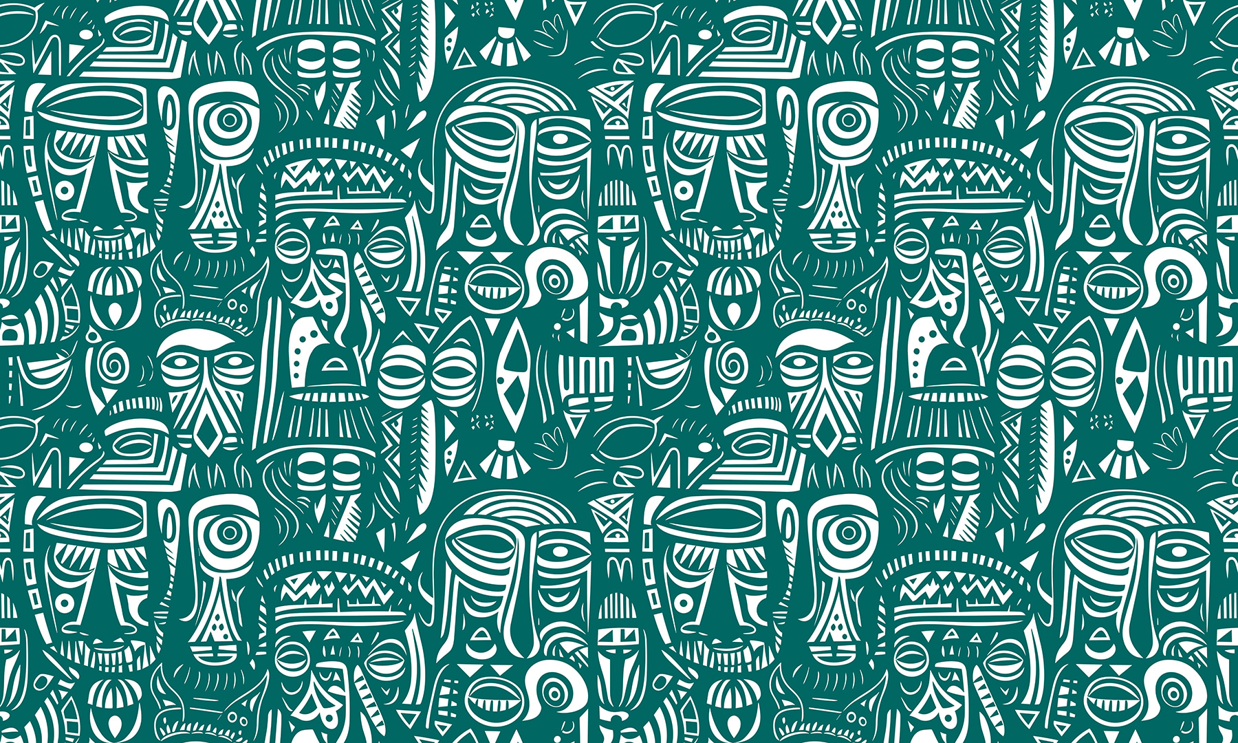 Pattern of different faces u98725p - Pattern of different faces - tegory