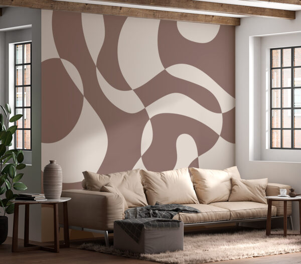 Wall mural Wall mural A brown and white pattern (SKU: u98575v1)