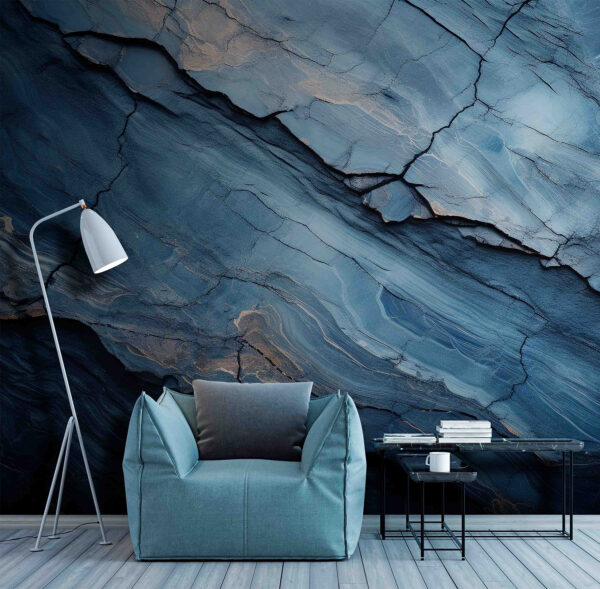 Abstract blue rock formations and textures. Abstract blue rock formations and textures.