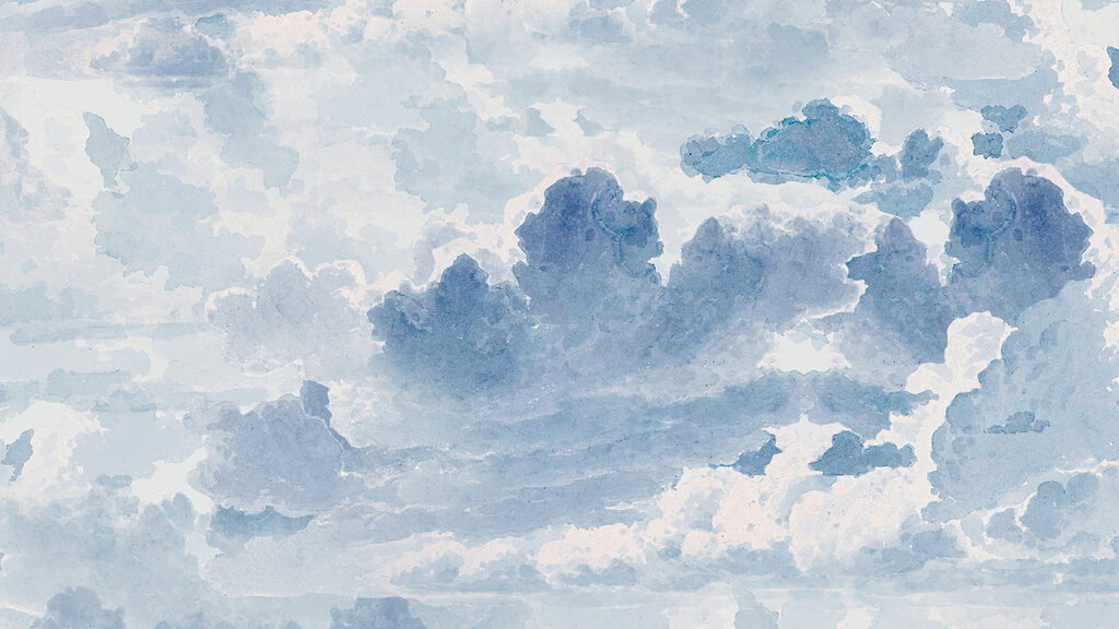A blue and white sky with clouds A blue and white sky with clouds