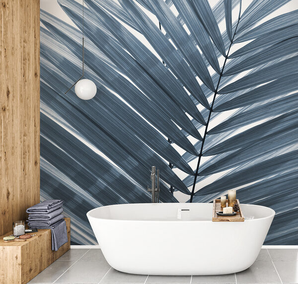 Wall mural Wall mural Elegant leaves in soft monochrome tones (SKU: u97550v3)