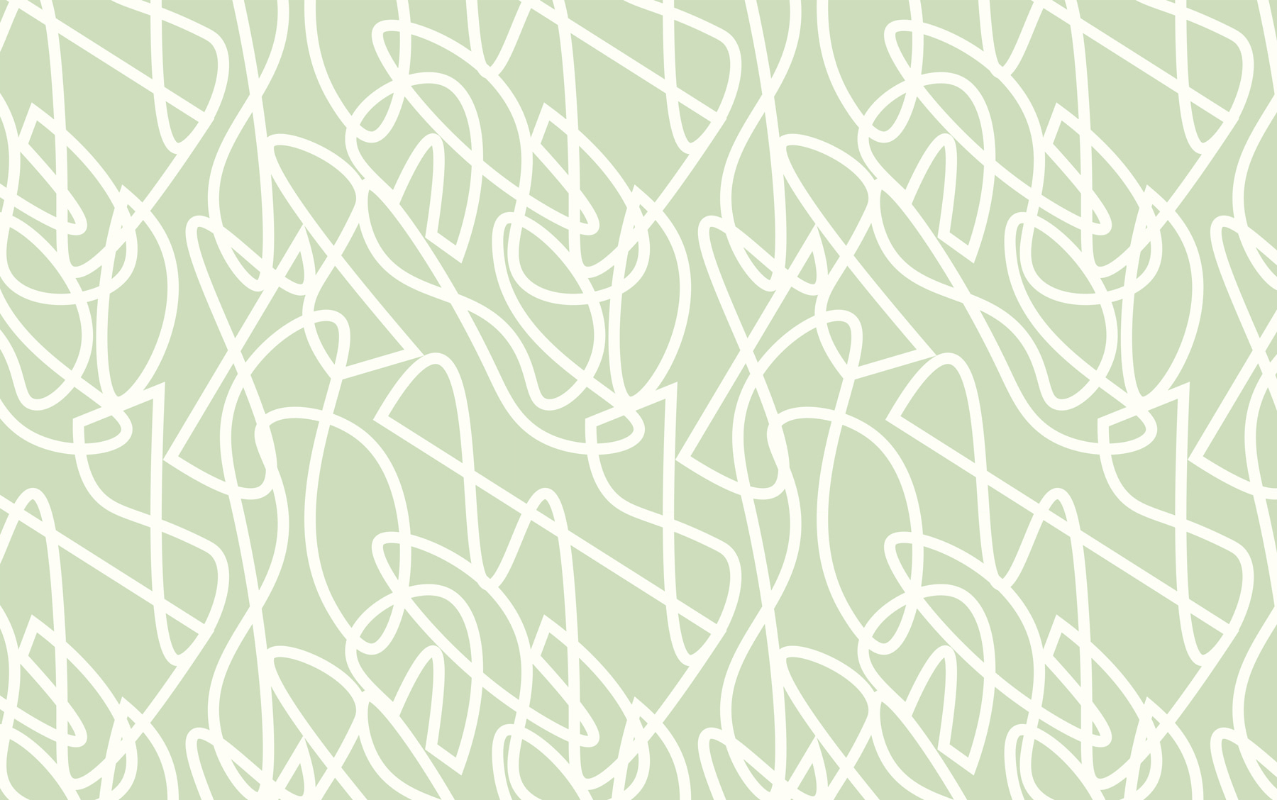 A pattern of white lines on a green background