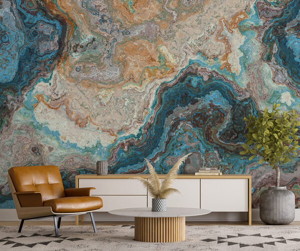 A colorful marbled surface A colorful marbled surface