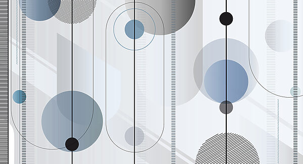 A grey and black circles and lines A grey and black circles and lines