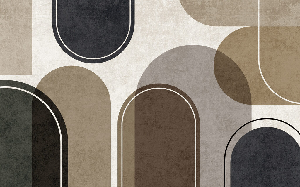 Abstract shapes in muted tones