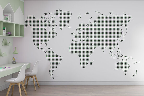 A map of the world