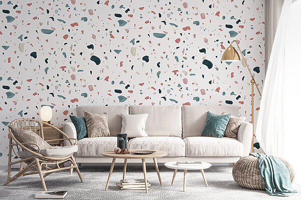 A pattern of small colored spots A pattern of small colored spots