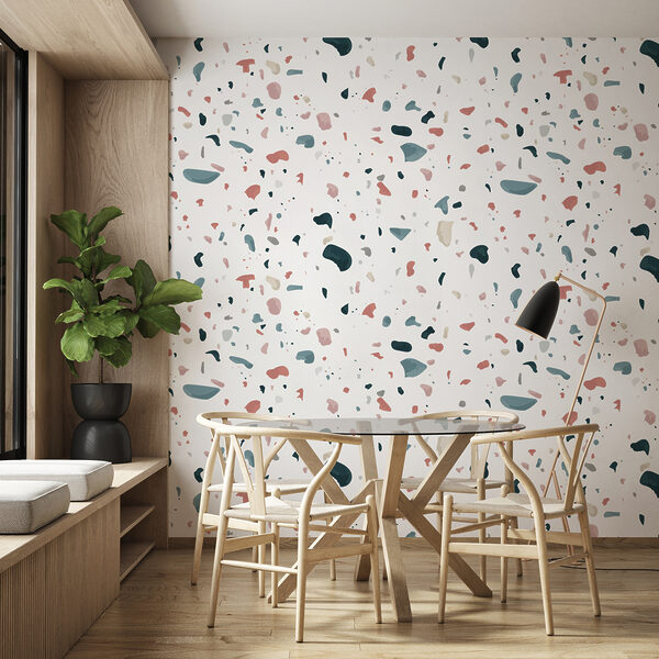 A pattern of small colored spots A pattern of small colored spots