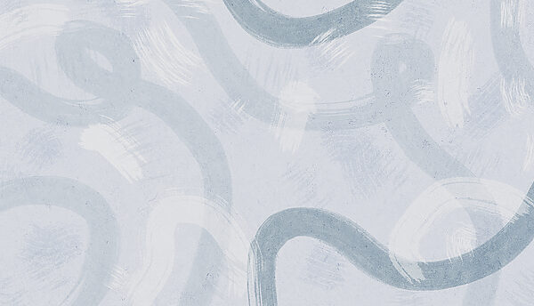 A white surface with blue paint