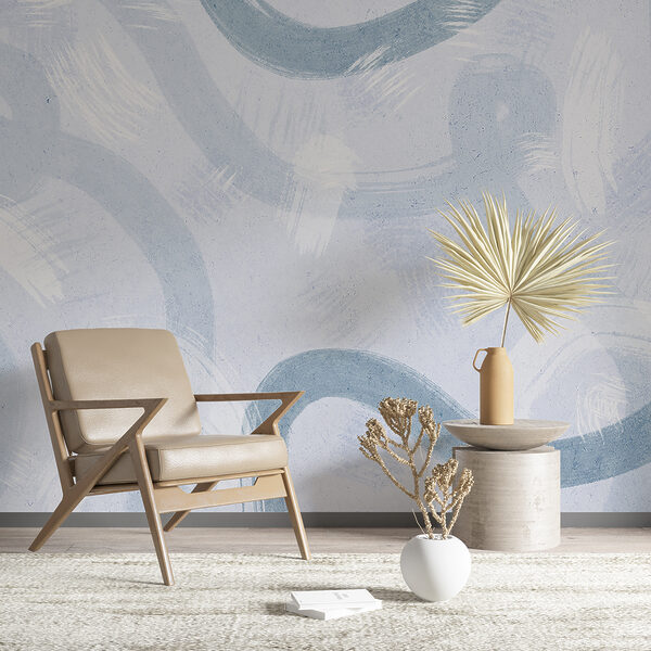 Wall murals A white surface with blue paint (SKU: u99656v1) Wall murals Wall murals A white surface with blue paint (SKU: u99656v1)