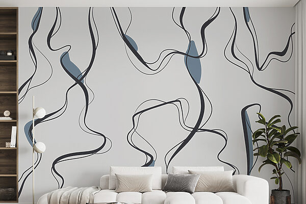 A grey and black lines