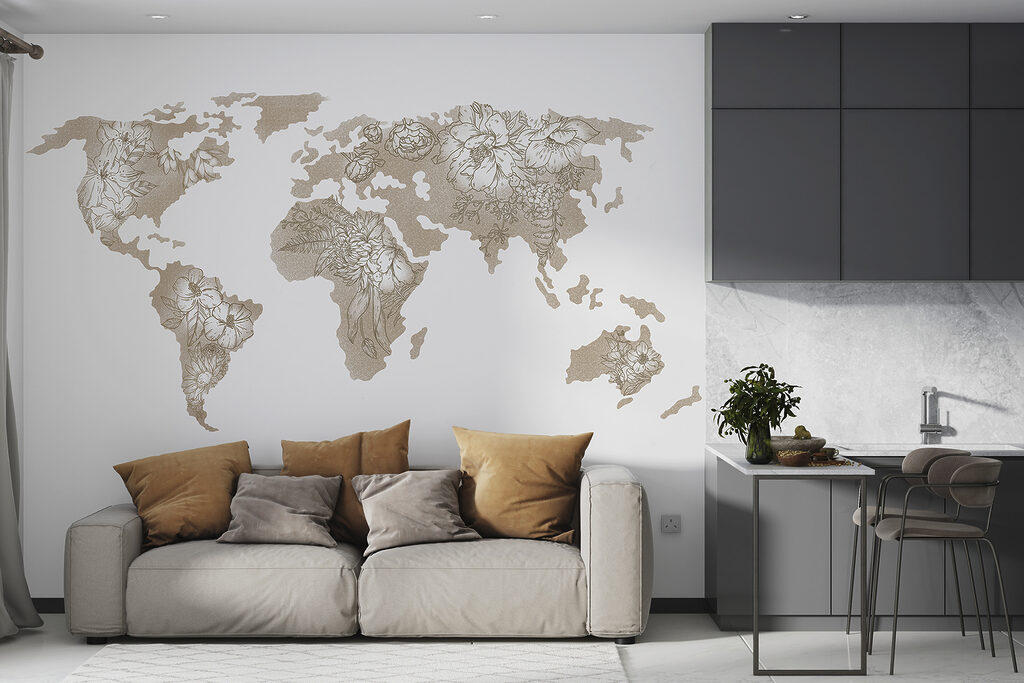 A map of the world