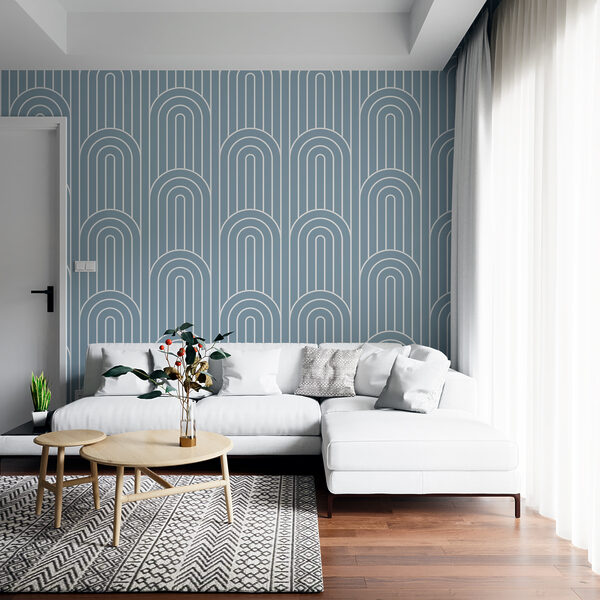A pattern of white and blue lines A pattern of white and blue lines