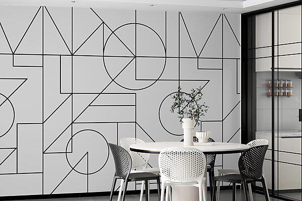 A pattern of black lines