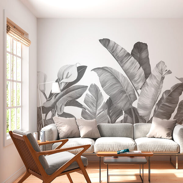 A group of tropical leaves A group of tropical leaves