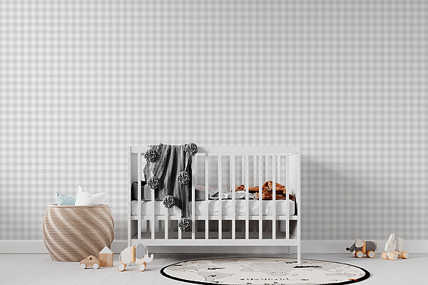 Wall mural Wall mural A white and grey checkered background (SKU: w00375v4)