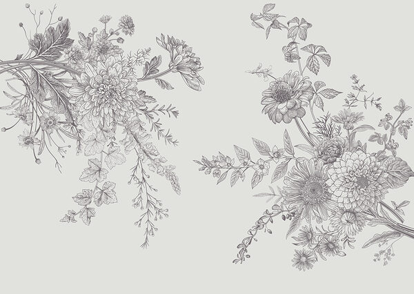 A group of flowers with leaves A group of flowers with leaves