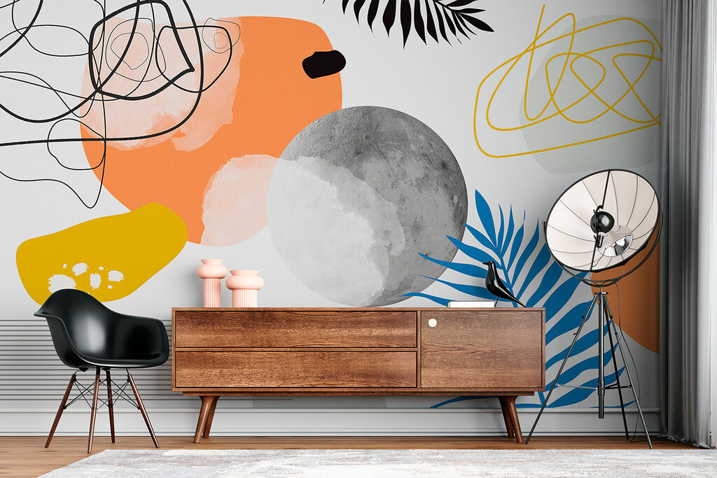 w00508piw1mr 1024x683 - A colorful art with black and white circles and leaves - tegory