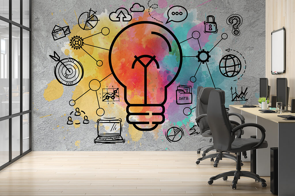 A light bulb with a colorful background w00614piw3mr 1024x682 - A light bulb with a colorful background - tegory