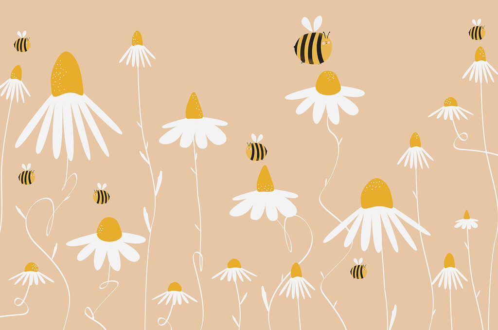 A bee on a flower A bee on a flower