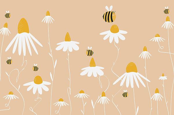 A bee on a flower A bee on a flower