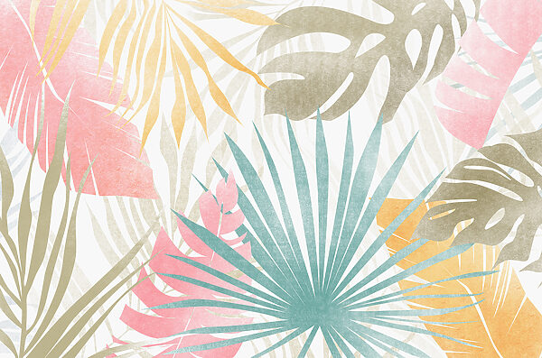 A close up of a pattern of leaves A close up of a pattern of leaves