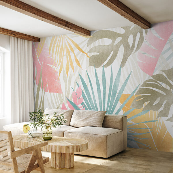 Wall murals Wall murals A close up of a pattern of leaves (SKU: w00675)