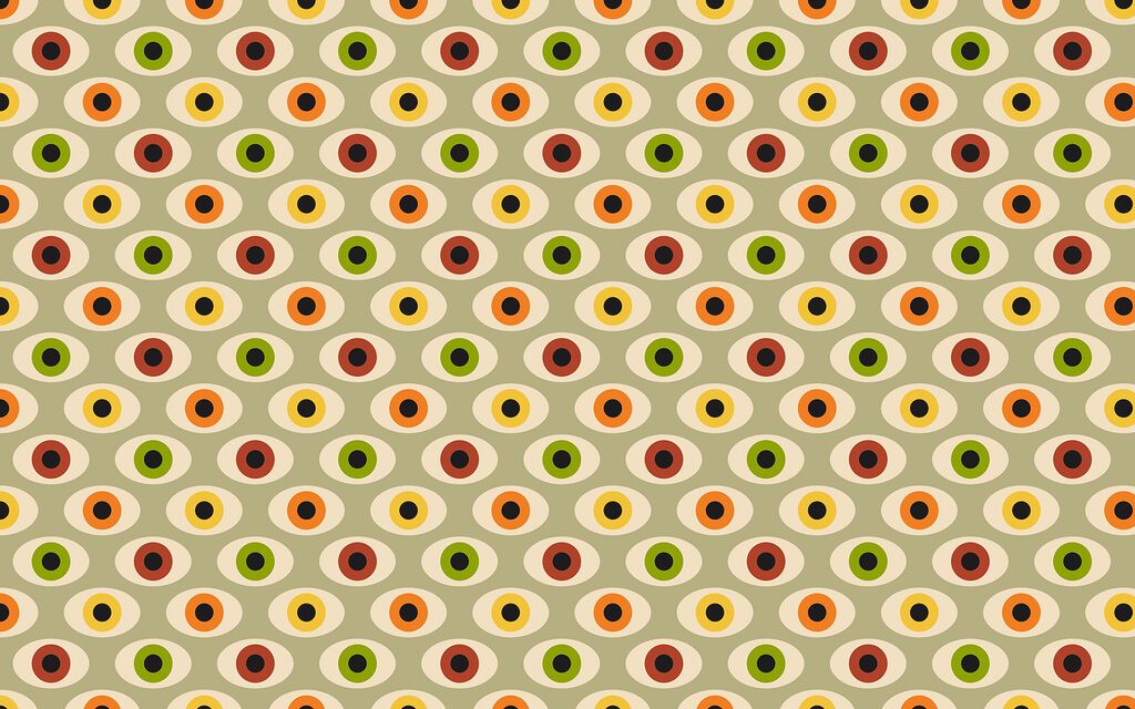 A pattern of colorful ovals A pattern of colorful ovals