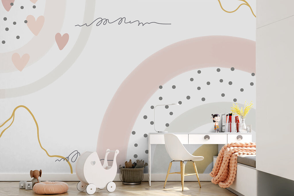 A white background with pink and grey circles and dots u99373pir2r 1024x683 - A white background with pink and grey circles and dots - tegory