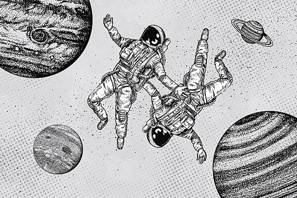 w00630p 600x400 - A drawing of astronauts in space - tegory