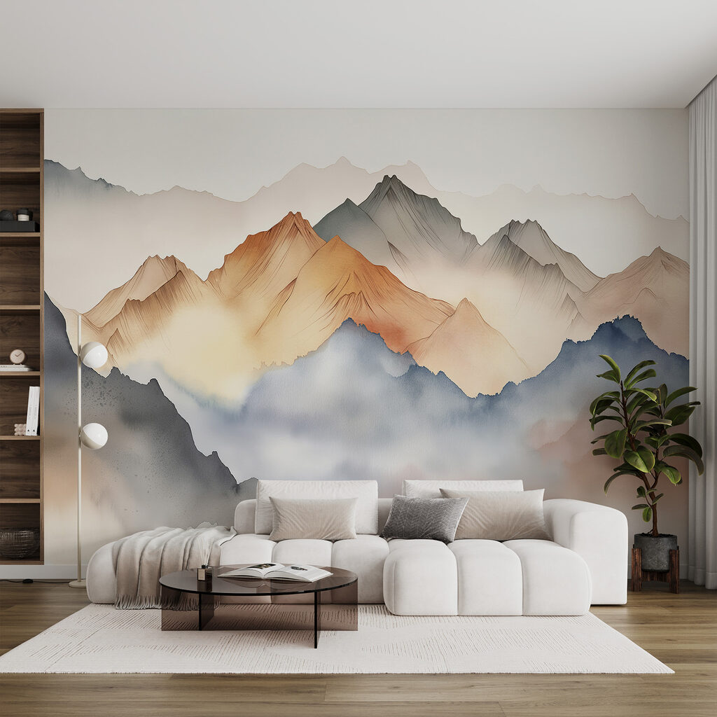 A painting of mountains in the fog w00683pig1ms 1024x1024 - A painting of mountains in the fog - tegory