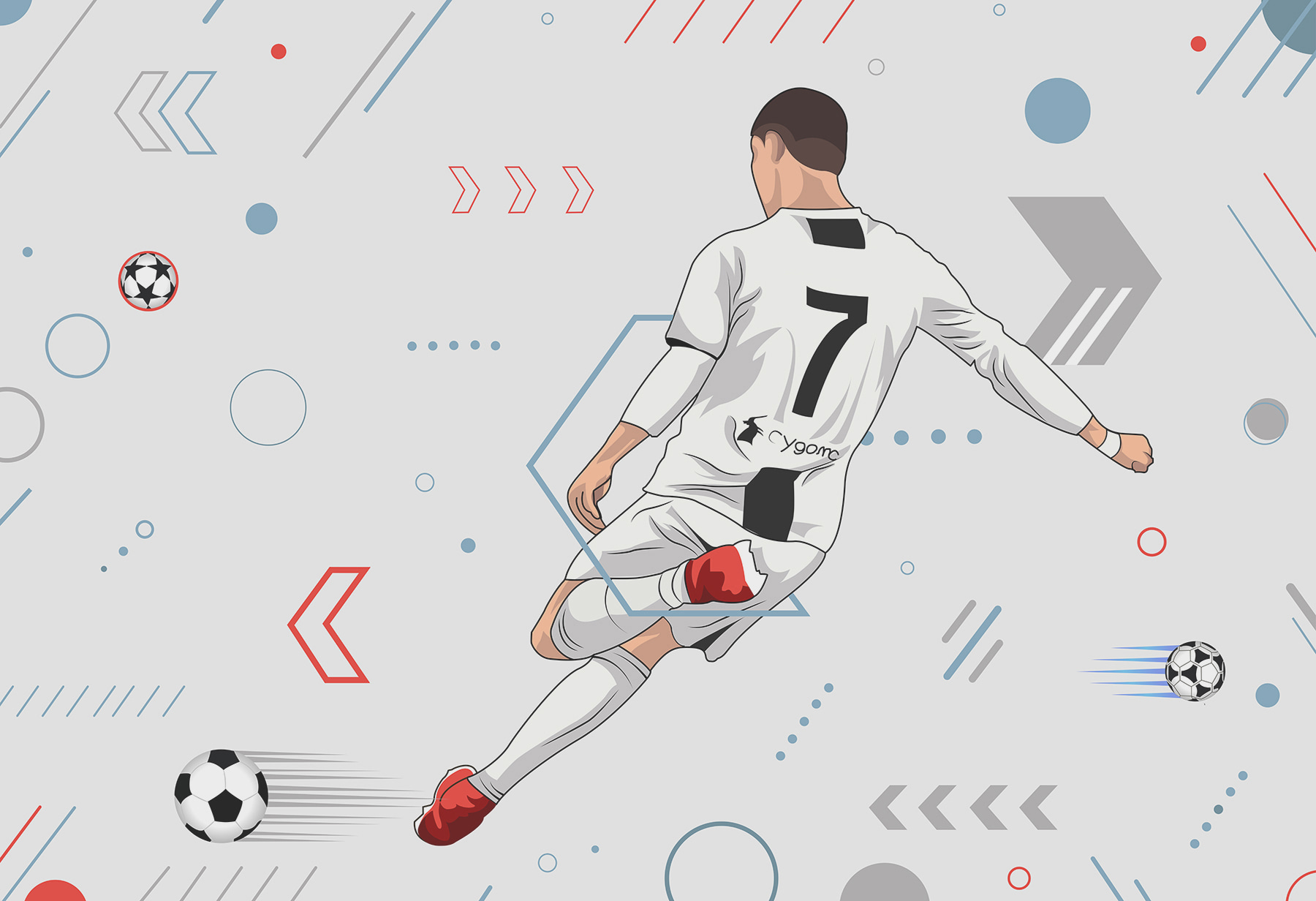 A football player kicking a ball A football player kicking a ball