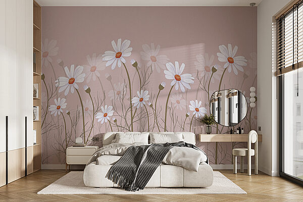 Wall murals A group of white flowers (SKU: w00802v1) Wall murals Wall murals A group of white flowers (SKU: w00802v1)