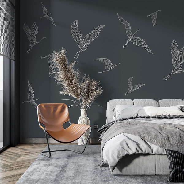 Wall mural Wall mural A group of birds flying (SKU: w00758v3)