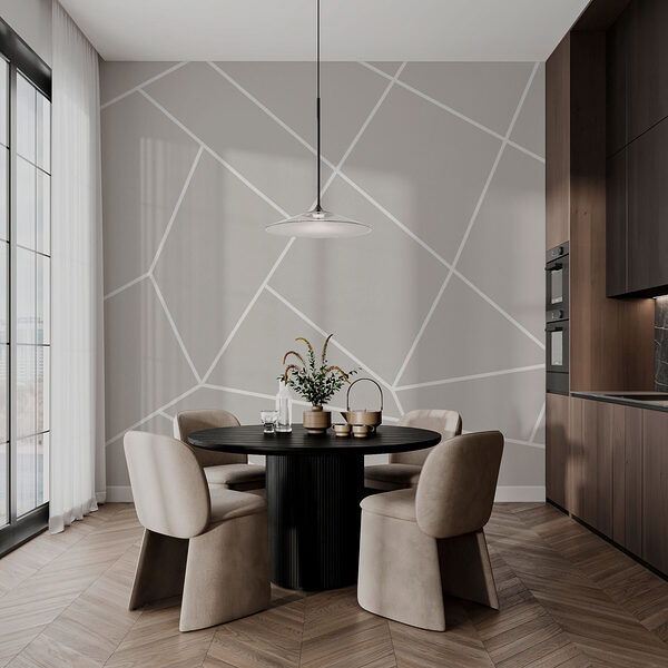 Wall mural Wall mural A grey and white background (SKU: w00827)