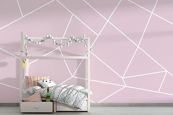 Wall mural Wall mural A pink and white background (SKU: w00827v5)