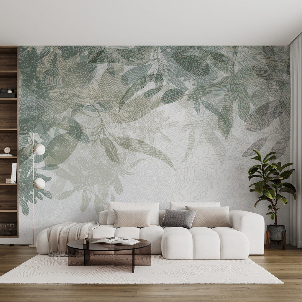 A close up of leaves