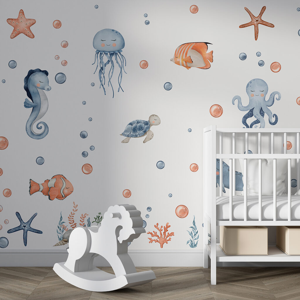 A group of sea animals A group of sea animals