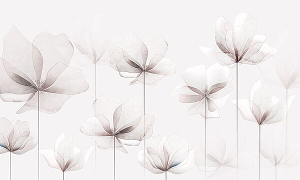 A group of white flowers