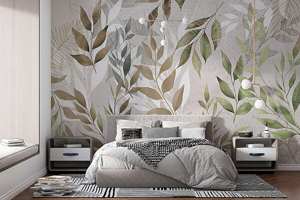 Wall murals Wall murals A close up of leaves (SKU: w00813)