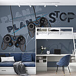 Wall murals A video game controller from a cord