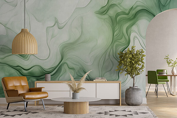 A green and white smoke A green and white smoke
