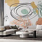 Wall murals A close up of a painting