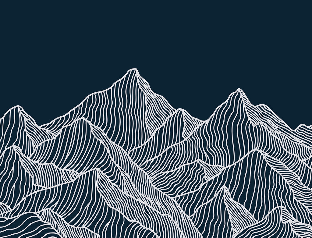 A white lines on a mountain A white lines on a mountain