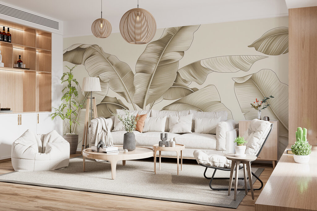 A close up of leaves