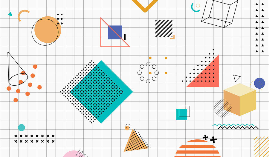 A pattern of geometric shapes