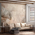 Wall murals A close up of flowers