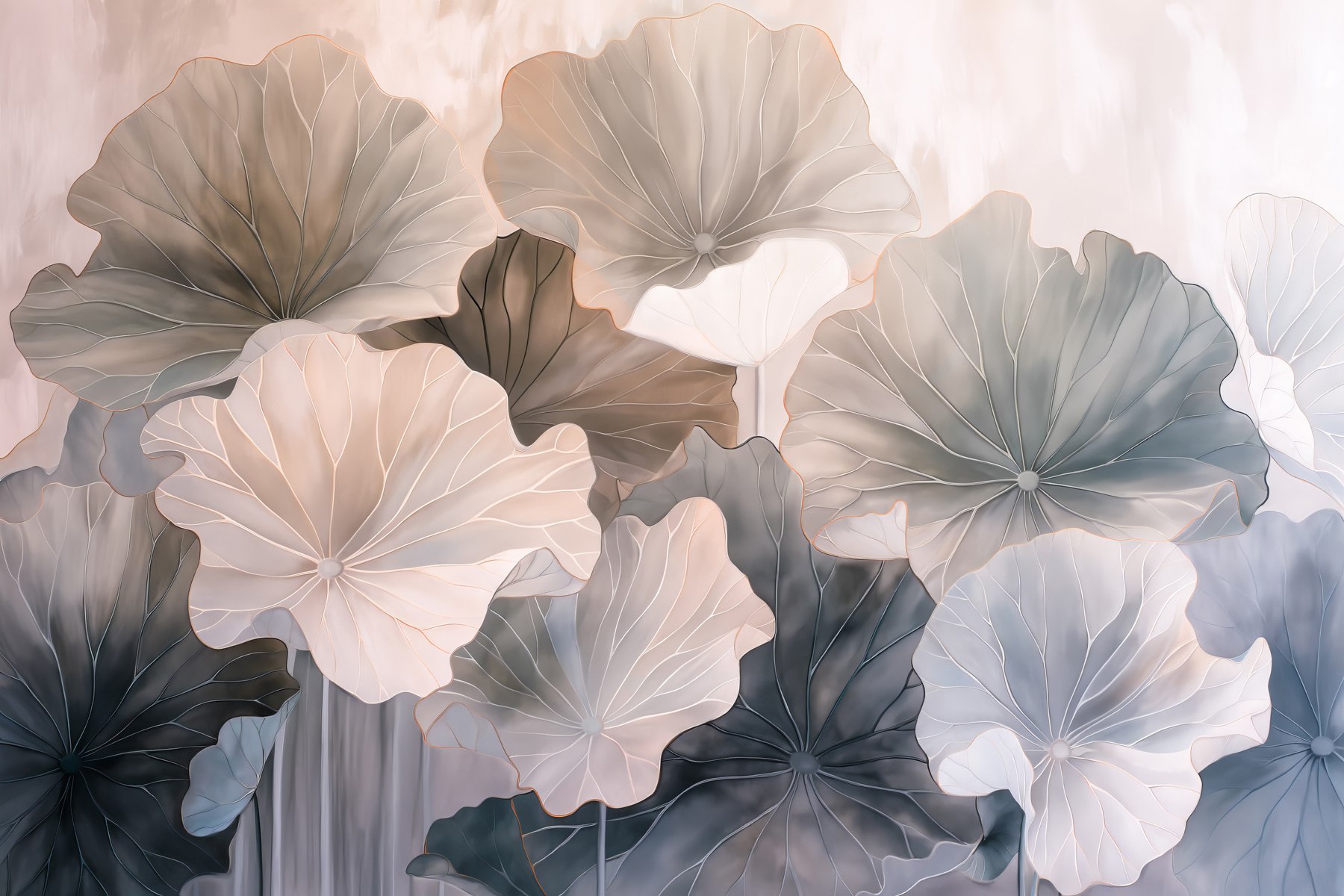 A group of flowers with leaves A group of flowers with leaves