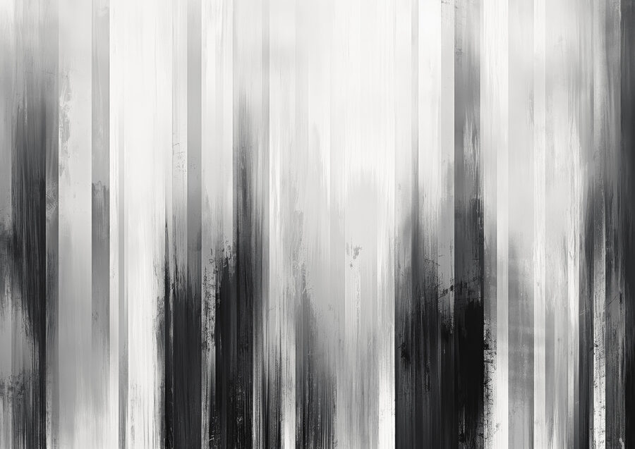 Wall murals A black and white painting - Image 4