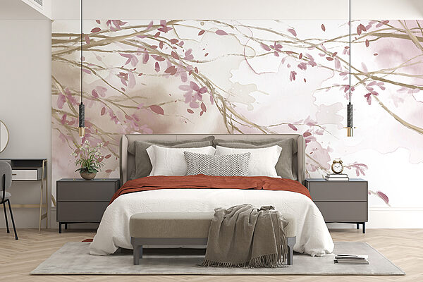 Watercolor of a tree branch with pink flowers w07919v1pib18r 600x400 - Watercolor of a tree branch with pink flowers